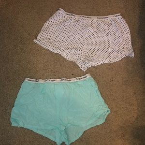 Calvin Klein sleep shorts size small